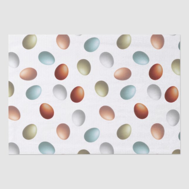 Mousseline Papier tissulaire des oeufs de ferme (Recto)