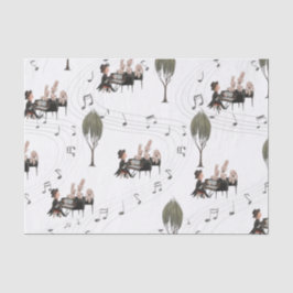 Mousseline Papier tissulaire pianiste