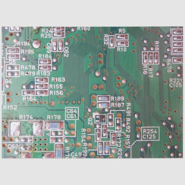 Mousseline Papier Tissus de circuits électroniques (Recto)