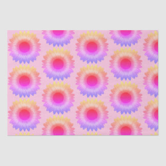 Mousseline Papier Tissus de tournesol rose