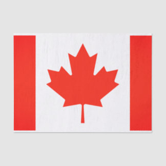Mousseline Papier Tissus Du Drapeau Canadien
