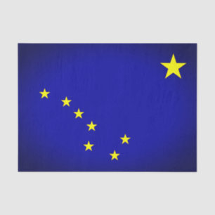 Mousseline Papier Tissus du drapeau de l'État de l'Alaska