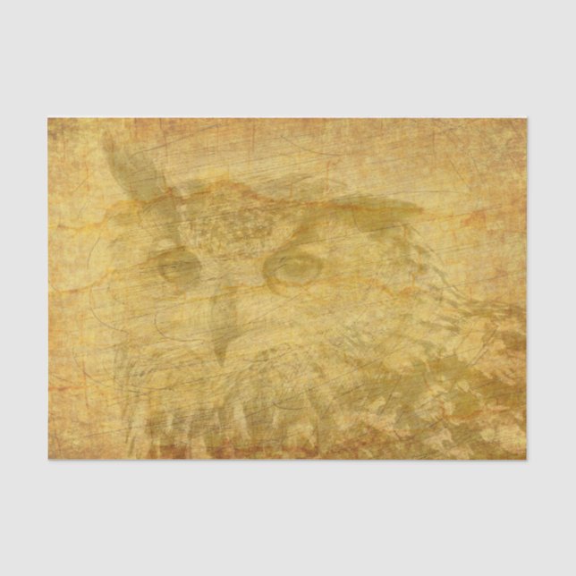 Mousseline Papier Vintage Owl (Recto)