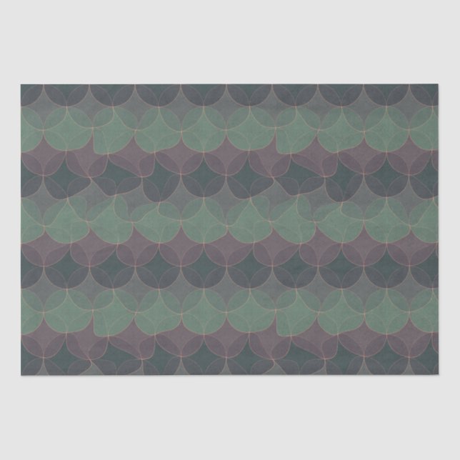 Mousseline Papier Wavy Geometry (Recto)