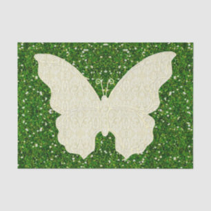 Mousseline Papillon De Dentelle Sur Papier Tissu De Parties s