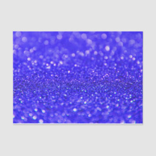 Mousseline Parties scintillant Bleu Bleu foncé Design Papier