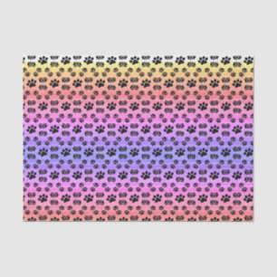 Mousseline Patrouilles de marionnettes en arc-en-ciel, papier