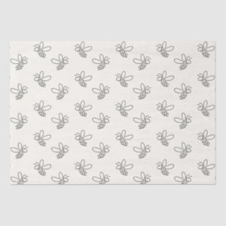 Mousseline Petit papier cadeau abeille miel apiculture rucher