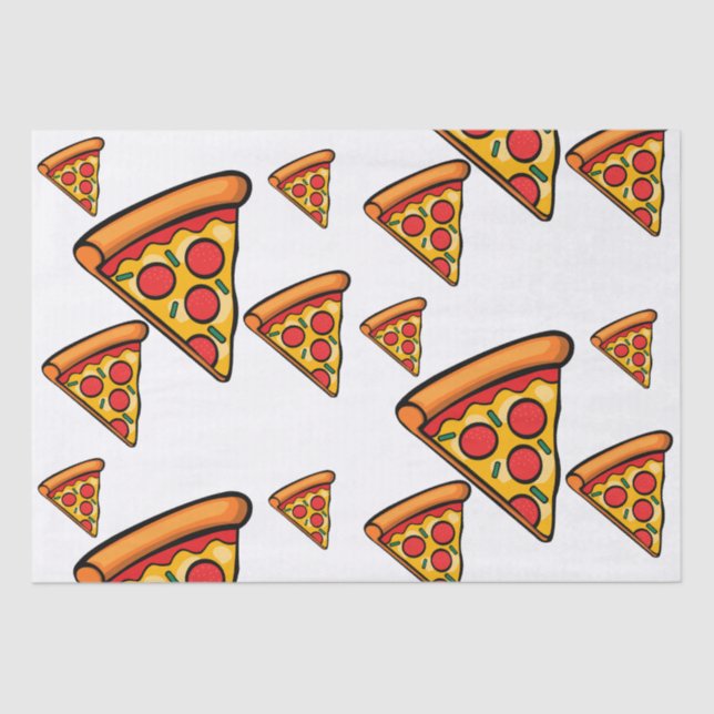 Mousseline Pizza Friday Design - Papier Tissu (Recto)
