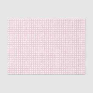 Mousseline Points blancs sur papier de tissus rose pâle