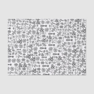 Mousseline Ponctuation Unisex Typographie Papier Tissu