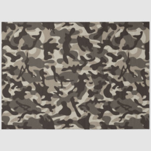 Mousseline Quart Camouflage Papier Tissu