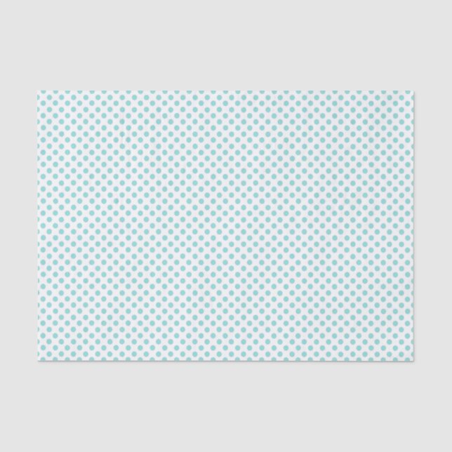 Mousseline Robins Oeuf Blue Polka Dot Tissu Papier (Recto)