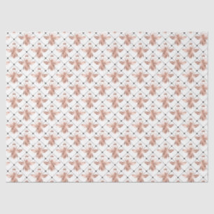 Mousseline Rose Gold Bee Series Design 4 Tissu Papier