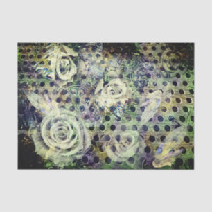 Mousseline Rose rouillé vintage et papier de tissus d'aile An