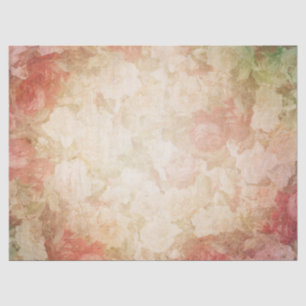 Mousseline Roses victoriens vintages découpage papier de tiss