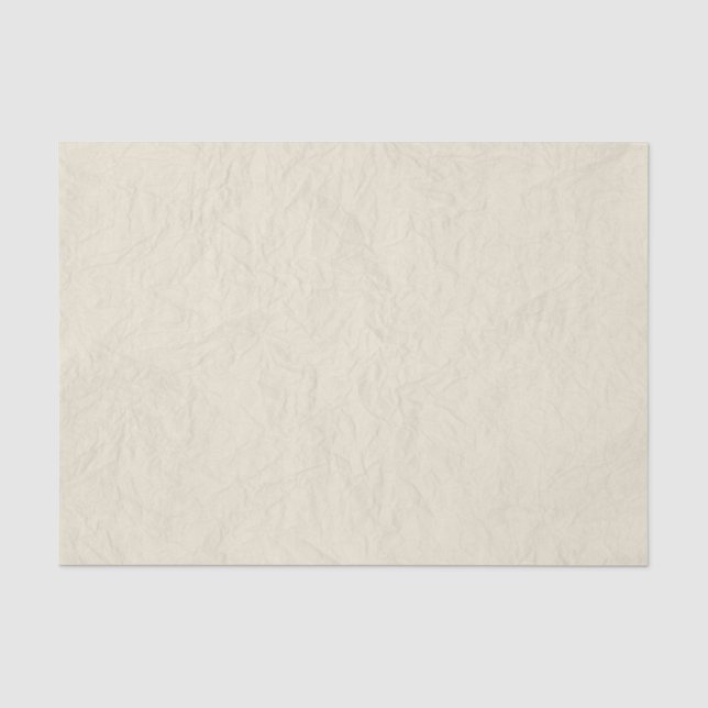 Mousseline Rustique de papier chiffonné par Noël en crème (Recto)