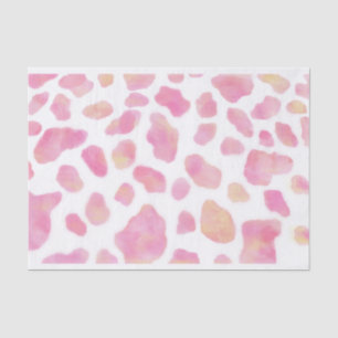 Mousseline SAFARI ROSE - Papier Tissu Motif léopard rose