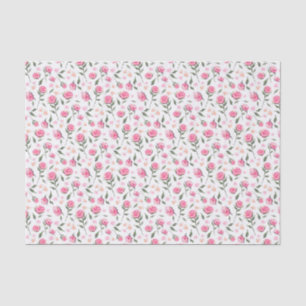 Mousseline Shabby Chic Rose Feminine Joli papier de tissus