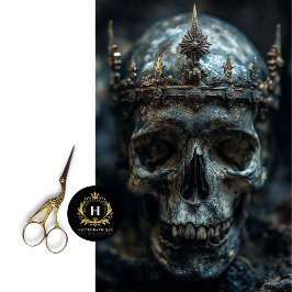 Mousseline Skeleton gothique Skull Decoupage papier de tissus