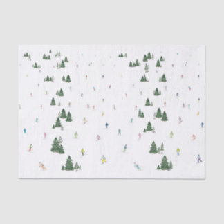 Mousseline Ski et snowboard Imprimer papier Tissu