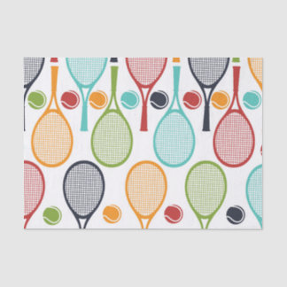 Mousseline Tennis Tissus Papier pour cadeau Tennis Party