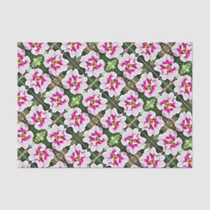 Mousseline Tissu papier rose Tulip