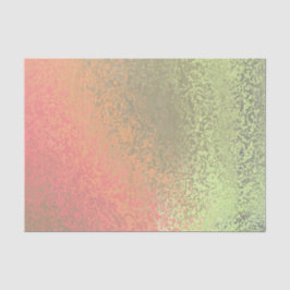 Mousseline Tons verts et Motifs orange Tissus Papier