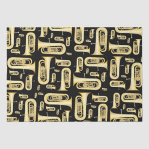 Mousseline Tuba Musicien bande Enseignant Tissu Papier