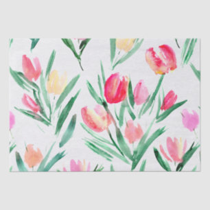 Mousseline Tulipes pour les amoureux de la tulipe Papier Tiss