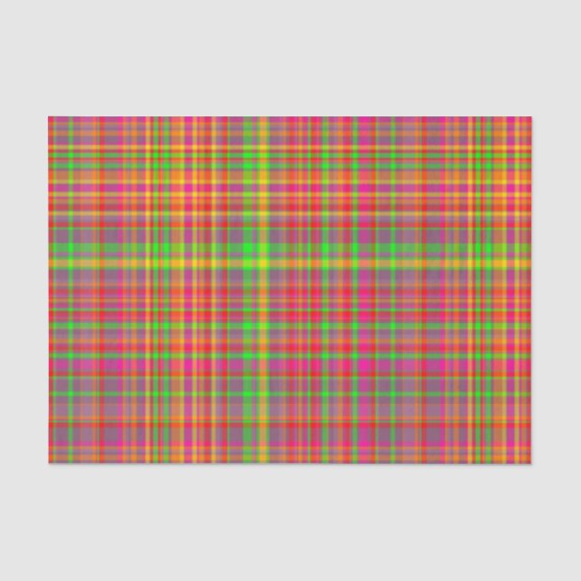 Mousseline Tutti Frutti PAPIER EN LAVAGE PLAID-8 TISSUS (Recto)