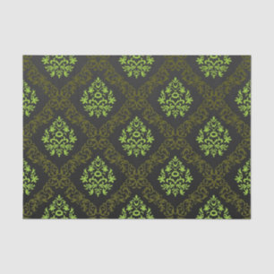 Mousseline Vert floral de papier peint
