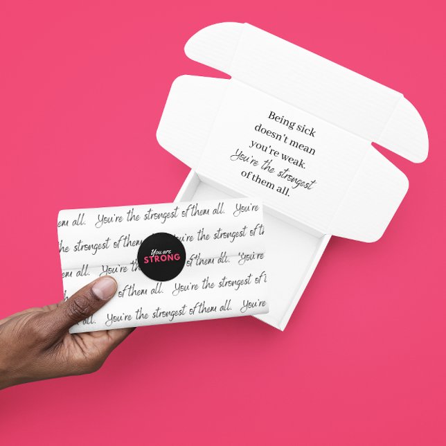 Mousseline Vous êtes le papier de tissus le plus puissant (Let someone special know how strong they are with this empowering tissue paper! )