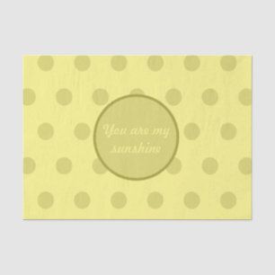 Mousseline Vous Êtes Mon Papier Tissu Sunshine (Beurre Jaune)