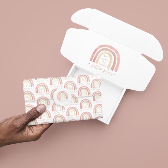 Mousseline Vous Faites Du Monde Un Meilleur Endroit De Papier (Empower someone special with this, "You make the world a better place" tissue paper! )