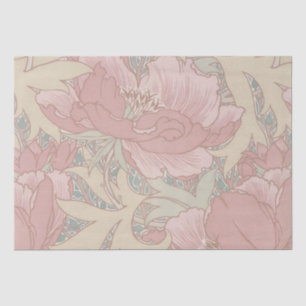 Mousseline Walter Crane Flowers Tissu Papier
