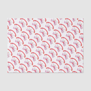 Mousseline Watercolor rocking cheval art papier tissu