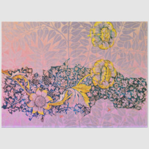 Mousseline William Morris FLEURS ET FEUILLE Tissus Papier