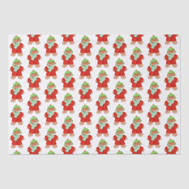 Mousseline WOOLIE GINGERBREAD Tissu Papier (Recto)