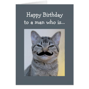 Moustache amusante pour un homme qui Anniversaire