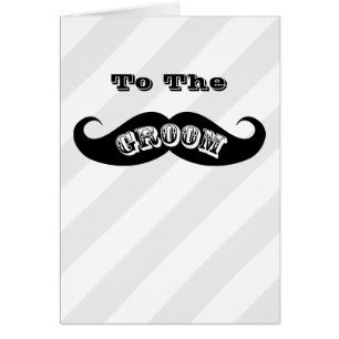 Moustache drôle de marié de hippie