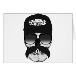 Moustache la Californie de crâne