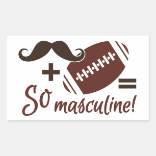 Moustache & stickers Football