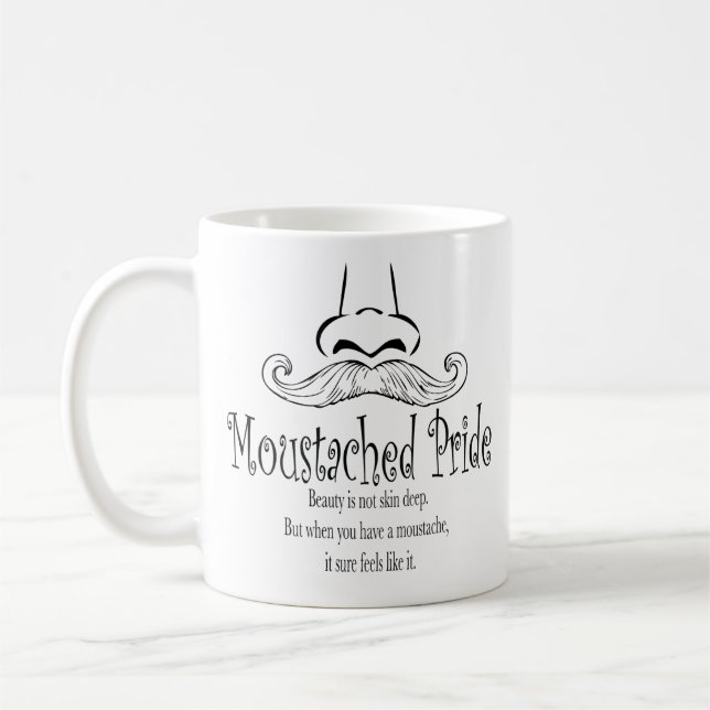 Moustached Stolz Kaffeetasse (Links)
