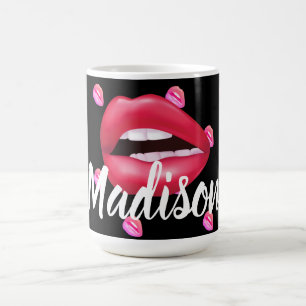 Mouth Lipstick Makeup Beauty Custom Personalisiert Kaffeetasse