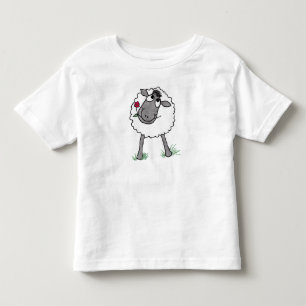 Mouton sot amusant avec Fleur, T-shirt Toddler
