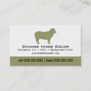Moutons - carte de visite personnel