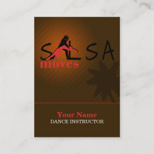 Mouvements de Salsa - affaires, carte de programme
