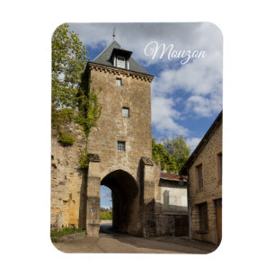 Mouzon Medieval Gatehouse, Frankreich Magnet