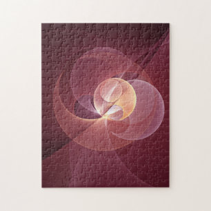 Movement Abstrakt Modern Wine Red Pink Fraktal Kun
